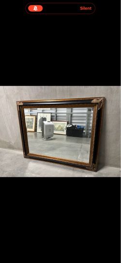 Vintage Large beveled mirror 48”x38”