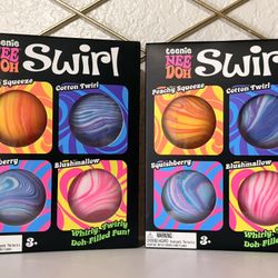 Needoh Swirls 4 Pack Squishys 