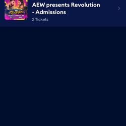 AEW REVOLUTION 2026 LA TICKETS X2