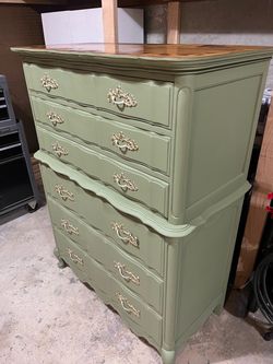 Vintage Sage Green Dresser