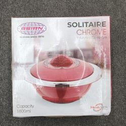 Asian Solitaire Chrome Insulated Casserole 