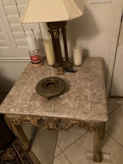 Marble coffee table 2 end tables