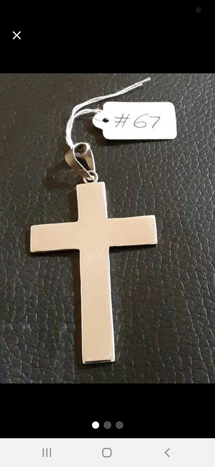 .925 sterling silver cross pendant