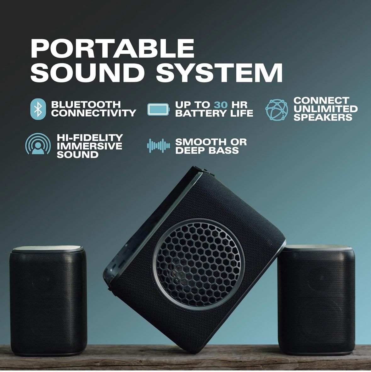 Rocksteady Stadium 2: Two Speakers and One Subwoofer 2.1 Bundle loop
