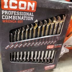 Icon Professional Combination Wrench Set 14 Piece 