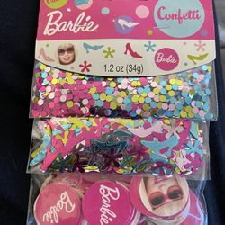 New,  3 Variety Bag of Sparkly Barbie Confetti 🎉 
