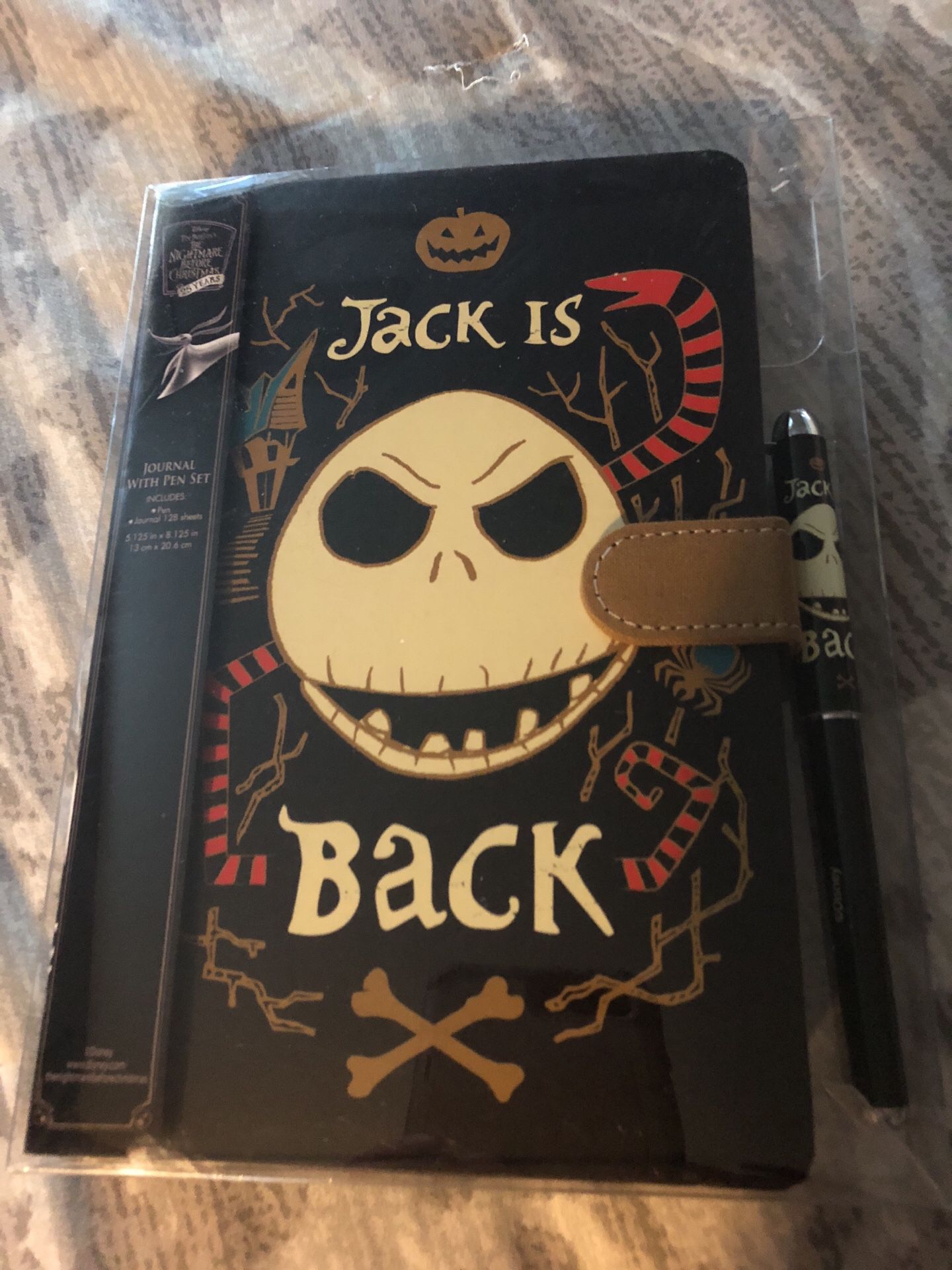 Nightmare Before Christmas 128 page Journal w/Pen