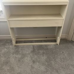 Solid Wood Twin Bookcase Headboard