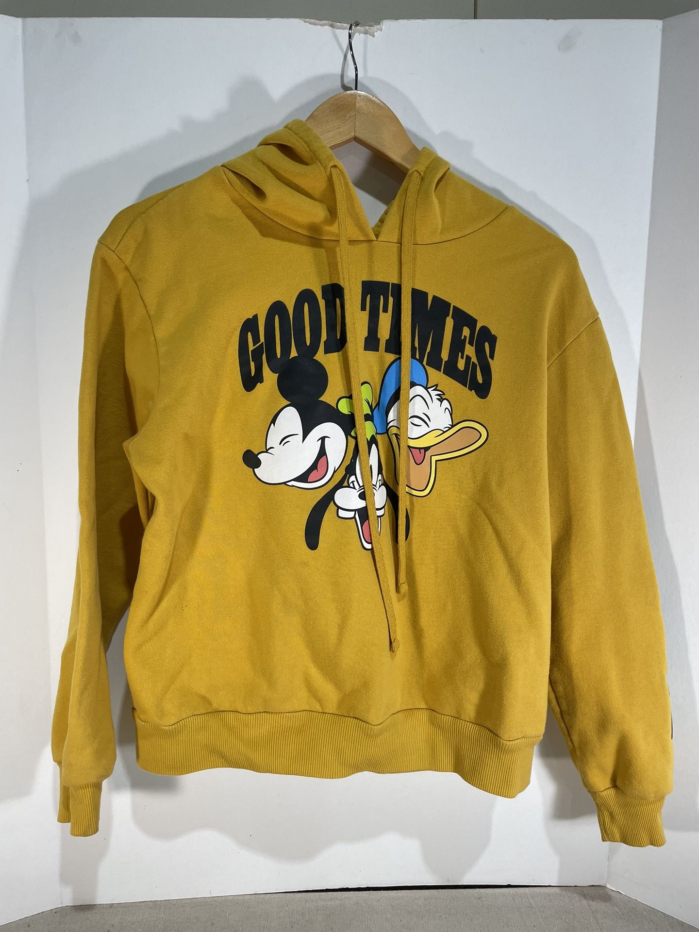 Womens Licensed Mickey, Goofy And Donald Duck Good Times Hoodie Size XL