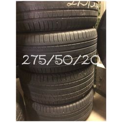Used tires for sale 275/50/20 $220 all four free installation and balancing