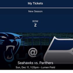 Seahawks vs Panthers Lower Level  Make Me An Offer  Thumbnail