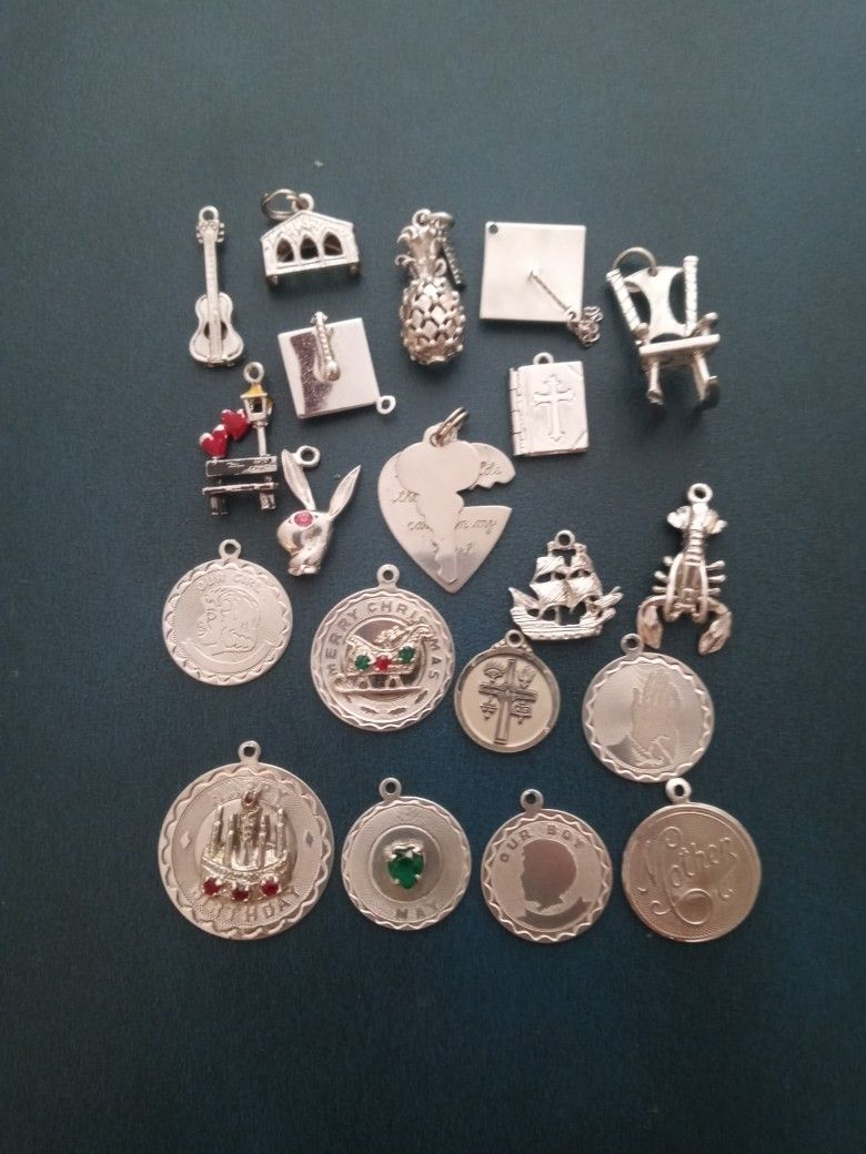 Sterling Silver Charms 50 Grams