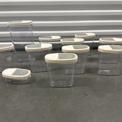 Plastic Containers Set of 12 Pieces with lids