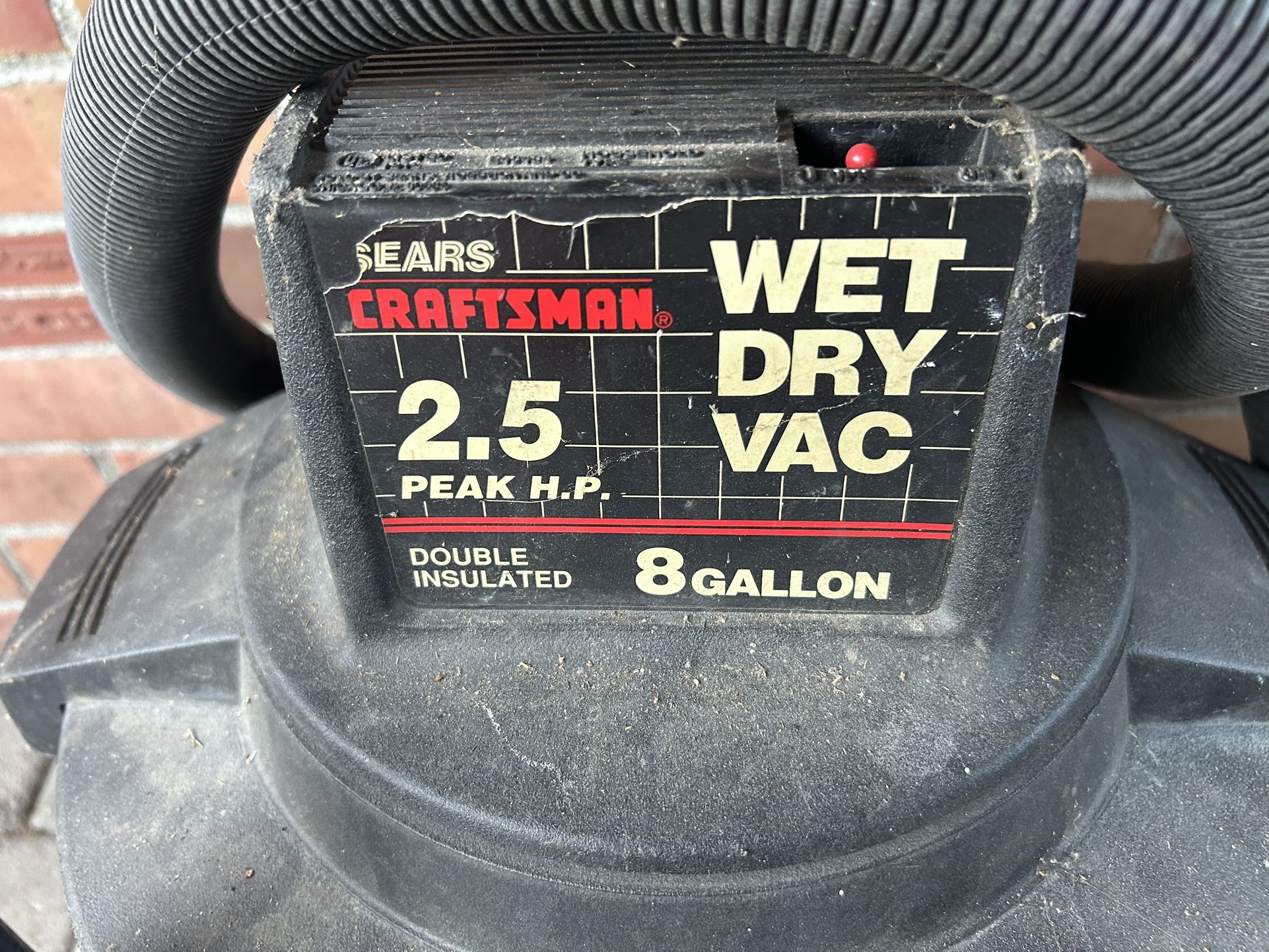 Sears Craftsman 2.5 Peak H.P. 8 Gallon Wet/Dry Vac