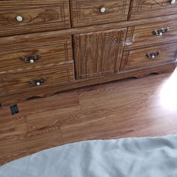 BROWN DRESSER 