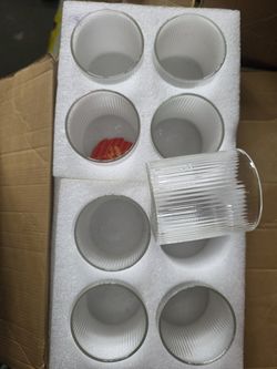 8 Votive glasses