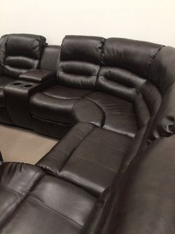 Leather Sectional