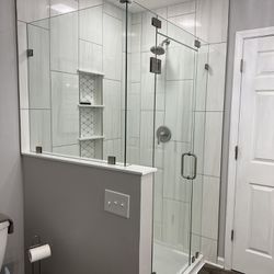 Shower Door And Mirror 