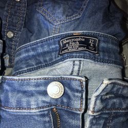 Teens Denim Lot 2 Pairs Of Skinny Jeans And 1 Shirt Size 4