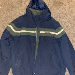 Size XL Tommy Hilfiger vintage navy blue jacket 