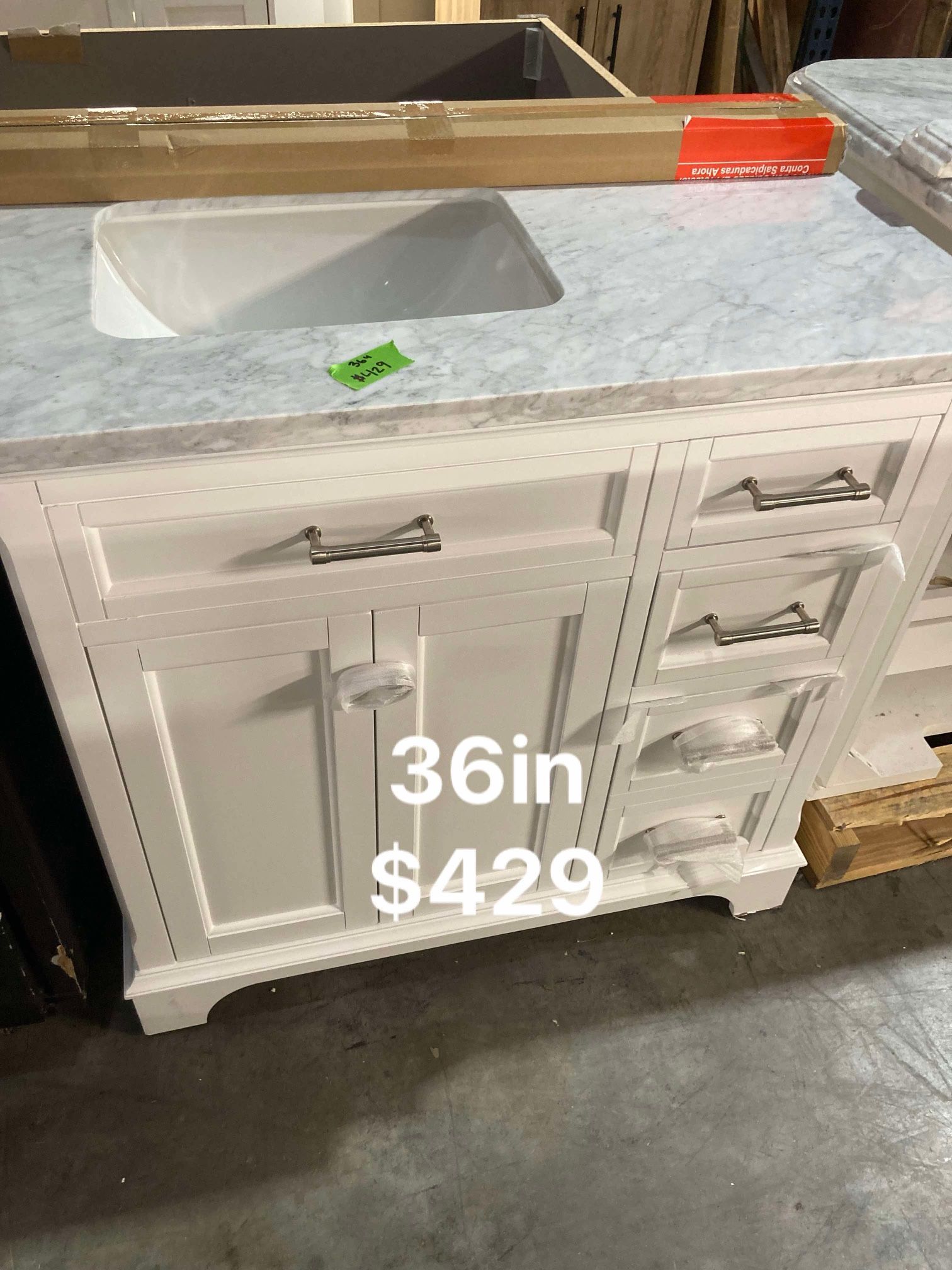 36in Bathroom Vanity With Top
