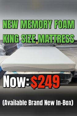 NEW MEMORY FOAM KING SIZE MATTRESS