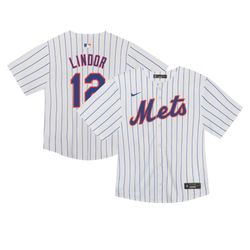 Toddler New York Mets Francisco Lindor Nike White Game Jersey