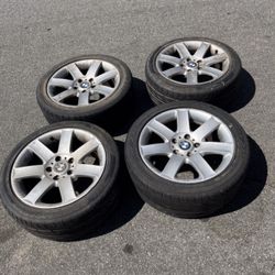 4 - 225/45r17 5x120 5x4.72 Stock Bmw 330 328 3 528 535 Series Wheels Rims Tires!