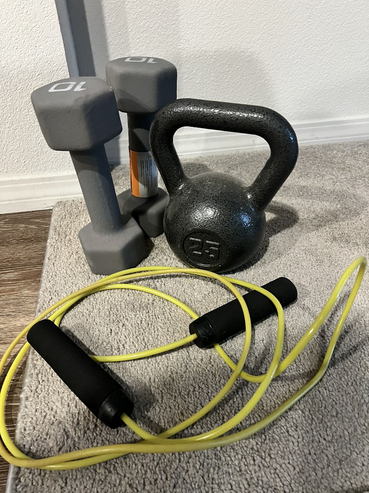 Weights & Jump rope Set (Used)