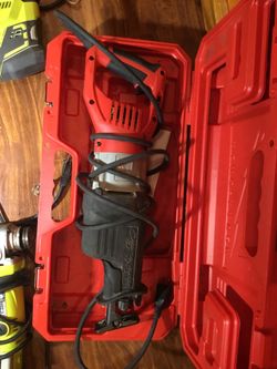Milwaukee Corded super Sawzall 15Amp in case! 💥💥. . 65 this weekend 👍🏽⌛️👍🏽