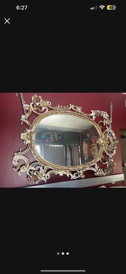 VINTAGE 10Ft GOLD MIRROR 8x5.5 Feet HAND CRAFTED 