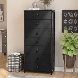 7 Drawers Chest Furniture Storage Tower Organizer Unit for Bedroom