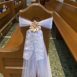 Wedding Pew Decorations 