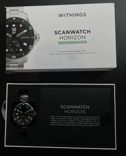 NEW in Box Withings Scanwatch Horizon Green Model FDA Approved. Tracks A-Fib