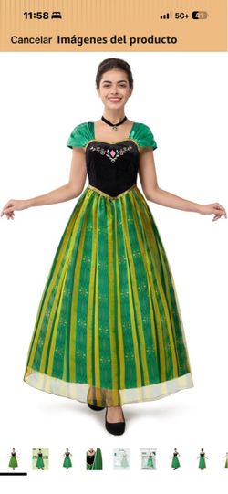 Princess Anna Frozen Costume Dress size M women