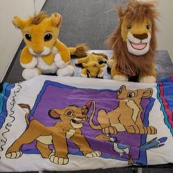 The Lion King Toys Stuffed Animals 98 Trading Cards Pillow Case Glasses Mug.