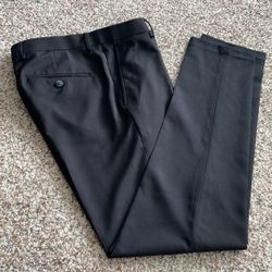 Haggar Mens 30x32 Slim Fit Dress Pants 