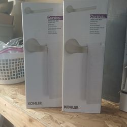 New In box Kohler brushed chrome towel bar