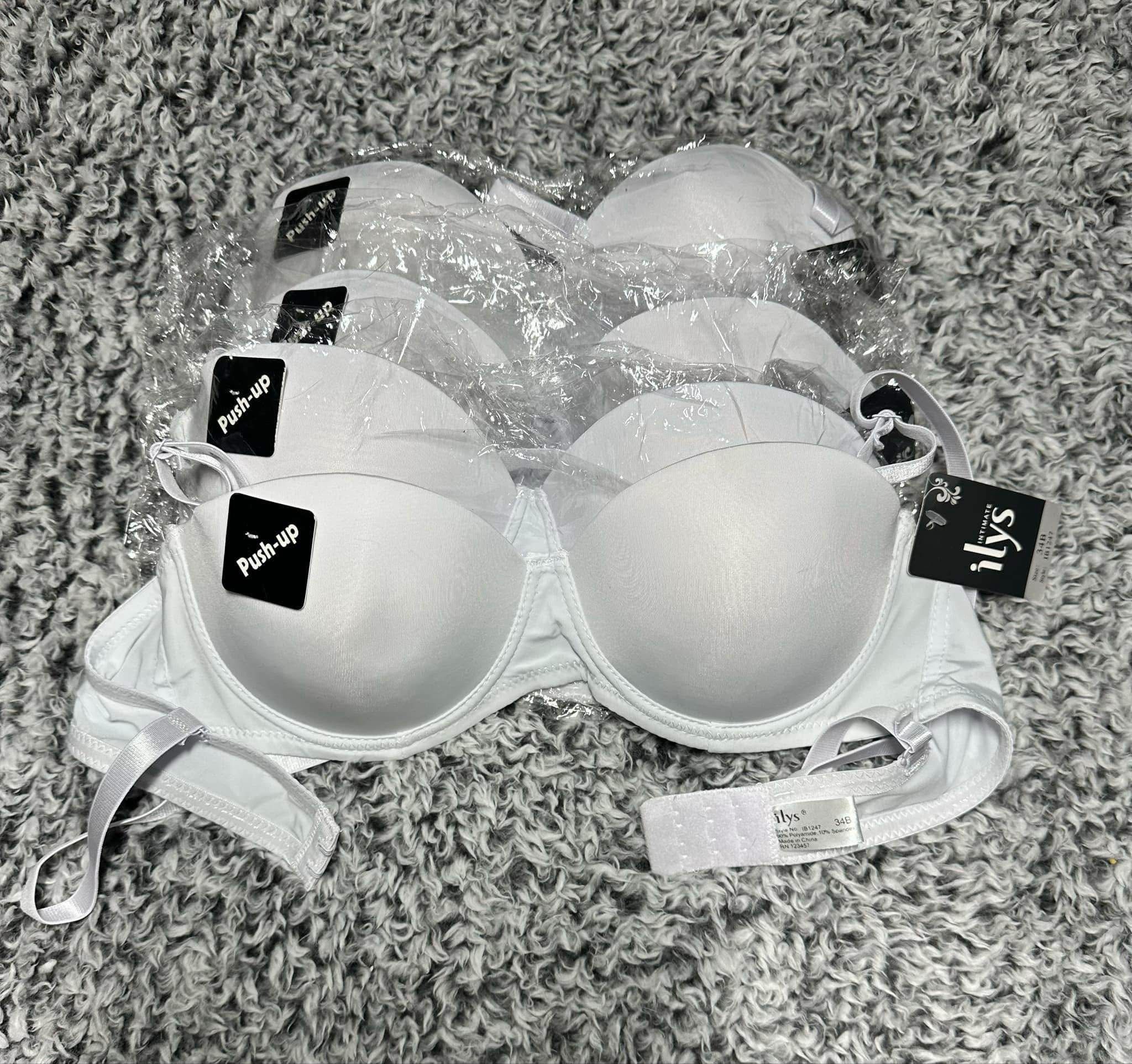 4 pack ilys Multi-Way Push-Up Bras (34B) (NEW WITH TAGS)