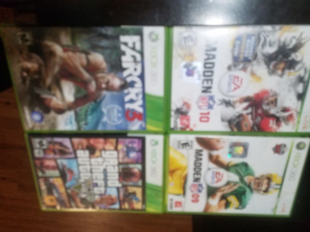 All 5 Xbox games **sorry for photos camera broken**