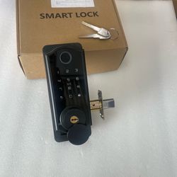 Smart Door Lock with Fingerprint , Keypad, Card, Key and App Control Deadbolt