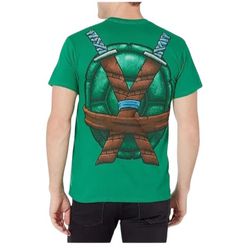 Nickelodeon Teenage Mutant Ninja Turtles Mens Green Leonardo T-Shirt SZ- XXL