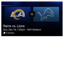 Rams Vs Lions Tickets For Sale