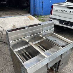Pitco Fryer Dual 40lb Unit 