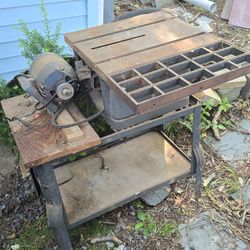 Vintage 1955 Sears Roebuck Bench Saw 