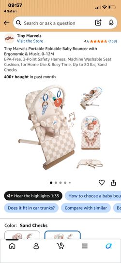 New baby bouncer