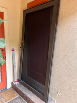 Larson Bronze Metal Security Door