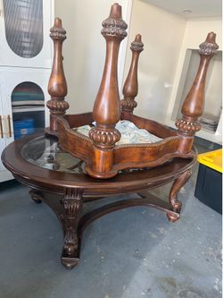 Wood tables