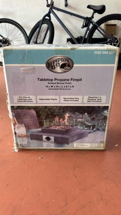 Tabletop Propane Firepit