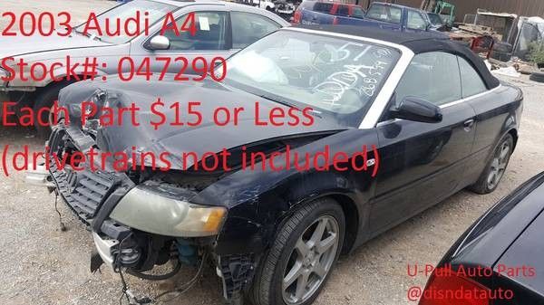 2003 Audi A4 @ U-Pull Auto Parts 047290